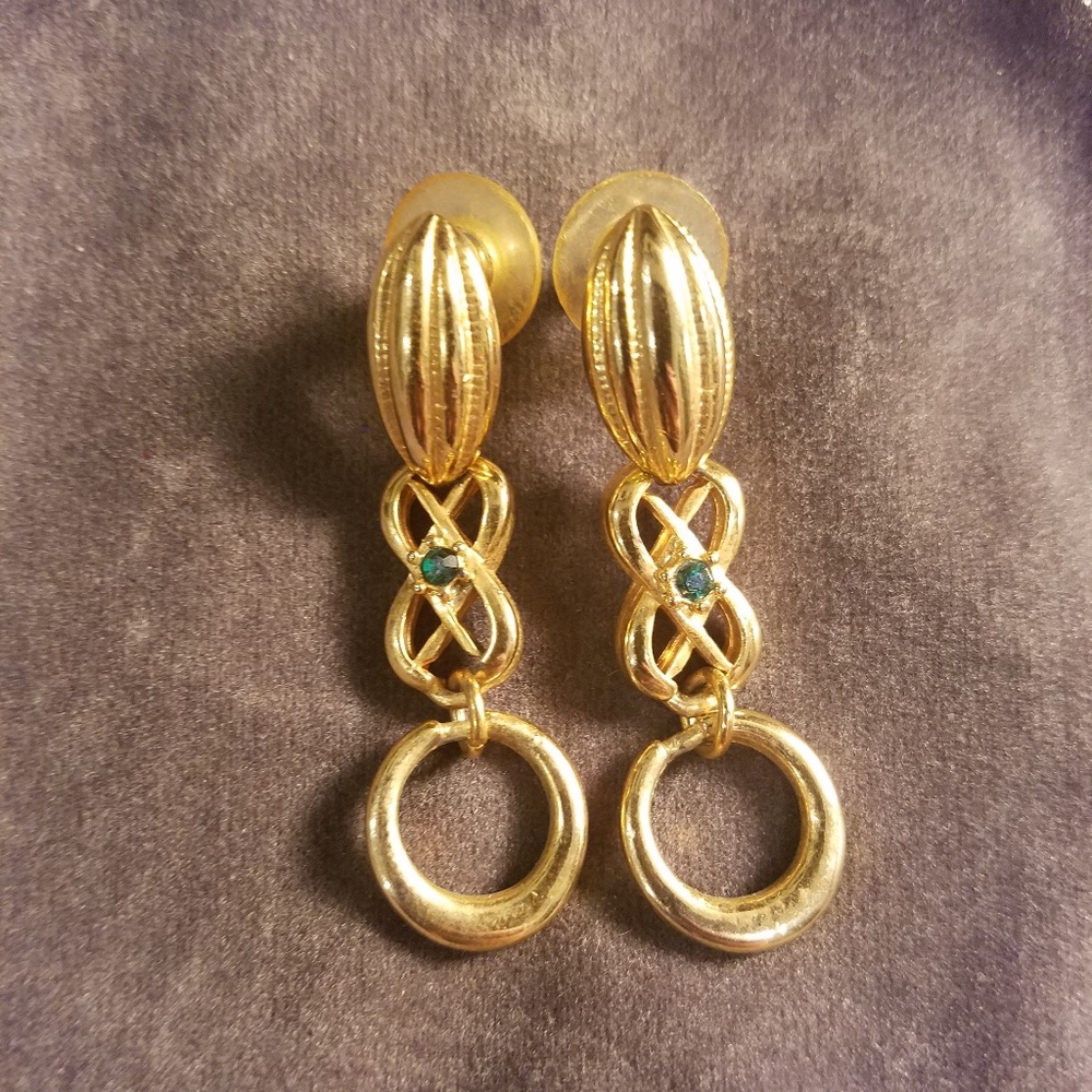 Gold & Emerald earrings